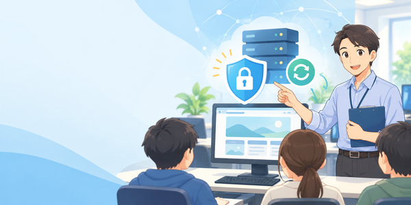パソコン教室でPHPのセキュリティ対策を説明する講師