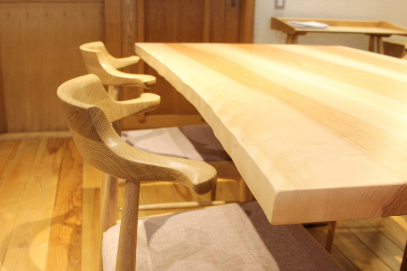 SOLD＊ミズメ桜 1600 ダイニングテーブル｜取扱い商品｜万寿実家具